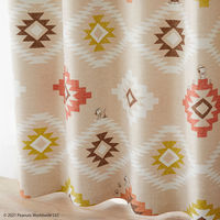 スミノエ PEANUTS セミオーダー カーテン コーストライフ 1000×2500mm レッド 1セット(2枚入)（直送品）