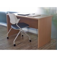 【車上渡し】アール・エフ・ヤマカワ ノルム 木製デスクII 幅1200×奥行600×高さ700mm ナチュラル 1台（直送品）