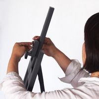 【車上渡し】アール・エフ・ヤマカワ イーゼル 幅600×奥行571×高さ1497mm ダーク 1台（直送品）