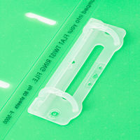 リヒトラブ フラット・ツイストリングファイル A4S 2穴 黄緑 F5000-6 1冊