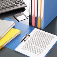 リヒトラブ パンチレスファイル<HEAVY DUTY> A4S 青 160枚収容 F-367-8 1冊