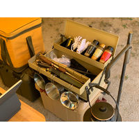 リングスター Starke-R 2段式ボックス スチール製 オリーブドラブ L410×W200×H180mm STR-411 OD 1個（直送品）