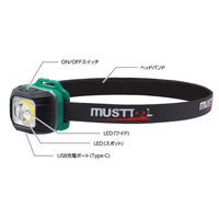 イチネンアクセス MUSTTOOL 充電式ヘッドライト 300lm 00087678 MHL-F301R 1個（直送品）