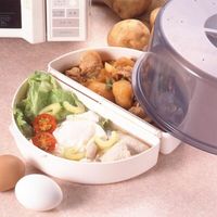 タイガークラウン #2284 電子レンジ用フタ付フライパン 1個（直送品）