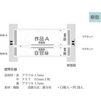 大仙 標本風フレーム アンレール 150角 ライトブルー B006B0102 1個（直送品）