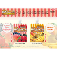 まるでスムージー ベリーミックス＆ピーチ味 1セット（1個（150g）×24） ゼリー飲料 食物繊維 ビタミン 鉄分 カルシウム