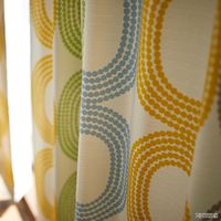 スミノエ DISNEY セミオーダー カーテン ミッキー ドットリング 2300×1250mm ミックス １セット(2枚入)（直送品）