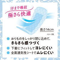 パンティライナー フレッシュローズの香り 羽なし 14cm ロリエ きれいスタイル 消臭プラス 1個（62枚） 花王