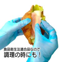 アーテック タケトラポリエチレン手袋 ストレッチタイプ ブルー M 100枚入 082053 1ケース(2000枚) 64-9098-62（直送品）