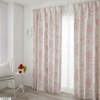 スミノエ DISNEY セミオーダー カーテン プリンセス ハイホー 1600×1950mm ピンク １セット(2枚入)（直送品）