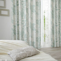 スミノエ DISNEY セミオーダー カーテン プリンセス ハイホー 1500×1200mm ライトグリーン １セット(2枚入)（直送品）