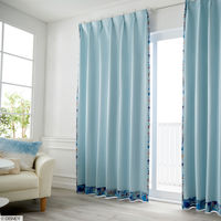 スミノエ DISNEY セミオーダー カーテン プリンセス シンデレラ 1800×2000mm ライトブルー １セット(2枚入)（直送品）