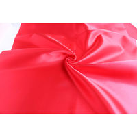 コスモテキスタイル 東レラルサテン 生地 巾92cm×5m切売カット 朱赤 A8000-16-5M（直送品）