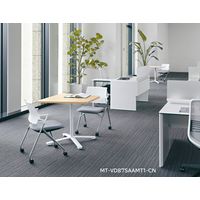 【組立設置込】コクヨ ビエナ U字形 T字 キャスター脚 配線無 1500×750×720mm MT-VU157P81MV5-C 1台（直送品）