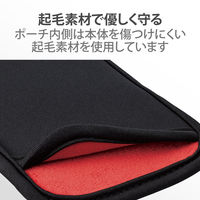 スマホポーチ 1台収納 Sサイズ スリップインタイプ 背面ポケット付 ブラック P-04SNCBK エレコム 1個