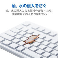 キーボードカバー DELL USBキーボード KB-212-B 対応 抗菌 防塵 クリア PKP-DE13 エレコム 1個