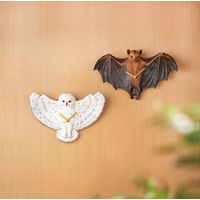 セトクラフト SR-5704 壁掛け時計(シロフクロウ) 1個（直送品）