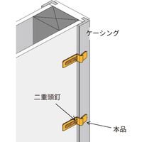 New Hikari (ニューヒカリ）　幅木・ケーシング仮止めプレート 50個入　SH-KPL　清水　1袋（直送品）