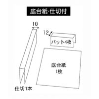 ヤマニパッケージ BKアフタヌーンティーBOX M 100枚(50×2) 16-221B 1ケース(100枚入(50枚×2袋))（直送品）