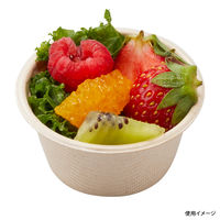 パックスタイル エコ容器 WB麦バガス カップ62-40 ラミ パルプモールド クラフト色　2000枚(50×40) LN-C（直送品）