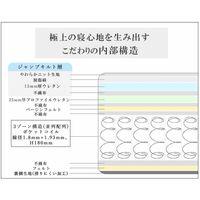 三栄コーポレーション 圧縮ポケットコイルマットレス厚さ24.5cmホテル仕様シングル A1-ETSM_AS 1個（直送品）