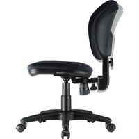 サンワサプライ オフィスチェア(ブラック)SNC-T162BK 1脚 背もたれロッキング・スイング機能 ウレタン布張り事務椅子 ナイロンキャスター（直送品）