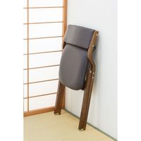 ファミリー・ライフ フォールディングチェア 1脚 ダークブラウン 0402620 1脚（直送品）