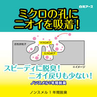 ノンスメル 冷蔵庫 野菜室用 脱臭剤 置き型 1年間脱臭 ニラやネギのニオイに 1個 白元アース