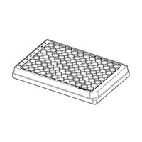 Microplate 96/F， 白色ウェル， PCR clean， ボーダー グレー， 80枚(5袋×16枚) 0030 601.475（直送品）