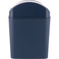 不二貿易 蓋つきダストボックス 2.2L ネイビー 72131 1セット(12個入)（直送品）