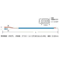 スリーハイ 温度センサー【熱電対K】デュープレックス(先端溶接)タイプ(クラス1 フッ素樹脂被覆) TH-8391-10 1本（直送品）
