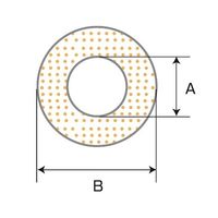 スリーハイ シリコンスポンジチューブ φ10×φ25 1m ST10-25-1 1本 64-3428-14（直送品）
