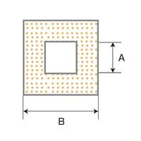 スリーハイ シリコンスポンジ角チューブ 6mm×10mm 3m SK6-10-3 1本 64-3428-23（直送品）