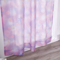 スミノエ DISNEY セミオーダー レースカーテン プリンセス シーザライトボイル 2400×1390mm パープル １セット(2枚入)（直送品）