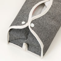 LB ティッシュケース ヘリンボーン ブラック 27627 1袋(6個入) 不二貿易（直送品）