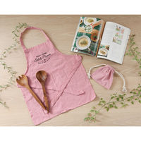 お手伝いエプロン Salt&Pepper ピンク 71955 1箱（6枚入） 不二貿易（直送品）