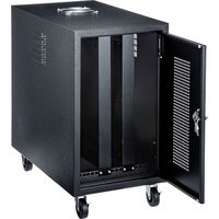 サンワサプライ キャスター付きハブボックス(4U・ブラック) CP-THBOX4UBK 1台（直送品）