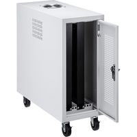 サンワサプライ キャスター付きハブボックス(2U・ホワイト) CP-THBOX2UW 1台（直送品）