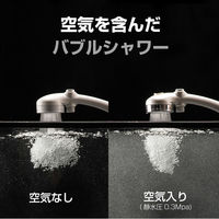 タカギ シャワーヘッド もっとキモチイイシャワピタ パールホワイト JSB101BPW 1個