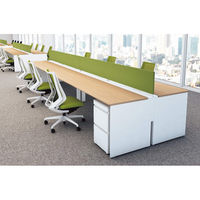 【組立設置込】コクヨ ワークヴィスタプラス 両面デスク 配線固定式 幅1600×奥行1600×高さ720 DWV-PD1616-SAWMT11 1台（直送品）