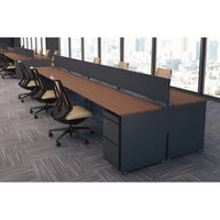 【組立設置込】コクヨ ワークヴィスタプラス 両面デスク 配線開閉式 幅1800×奥行1600×高さ720 DWV-WD1816-E6AMV52 1台（直送品）