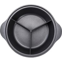 ベストコ IH 三食鍋 ガラス蓋付 26cm ダイヤモンドコート ND-8400 ビストロ・トレシェルタ 4975970256688 1個（直送品）