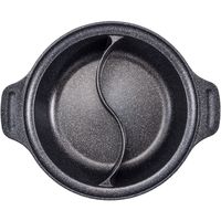 ベストコ IH 二食鍋 ガラス蓋付 28cm マーブルダイヤモンドコート ND-4592 ビストロ・ドゥエシェルタ（直送品）