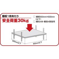 ARTIST(アーティスト) ステンレス棚柱用受L型 ブラック 4個 SA-TBR20B 清水 1パック（直送品）