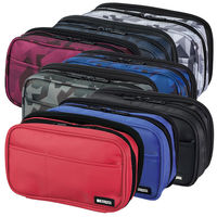 リヒトラブ ペンケース ブックタイプ　ダブル グリーンカモフラージュ A7555-131 1個（直送品）