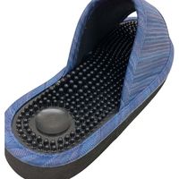 センコー FeelFoot ネブラ ツボ押し 健康 スリッパ M 約24cm ブルー FF140399 1足（直送品）
