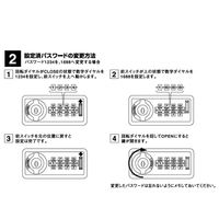 ストア・エキスプレス スチール製ロッカーダイヤル錠 ブラック 2人用 6282-52 1台（直送品）