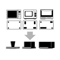 タツフト 電子レンジ/トースターなど 移動抑制シリコンマット あしあげ隊シリーズ 4個入り TFi-2006 1セット 4個入り（直送品）
