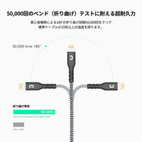 【アウトレット】USBケーブル TypeC[オス]ーLightning[オス] 1m 20W 高耐久 SuperCode  1本　【終売品】