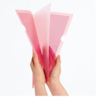 エスコ A4/310x220mm セキュリティホルダー(ピンク) EA762CD-102 1セット(30枚)（直送品）